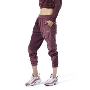 Reebok Classic Velour Hosen Damen - Bordeaux - DE 371-UNC